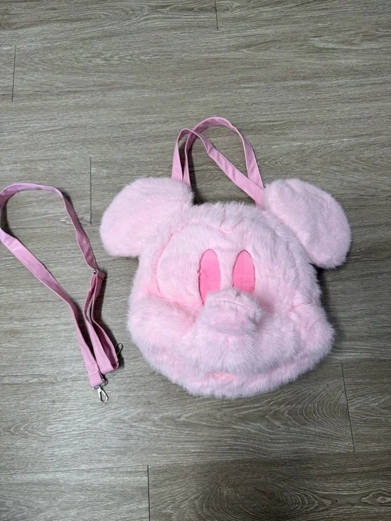 Mickey Mouse Plush Backpack – Soft & Spacious (Brand New) - Picture 2 of 3